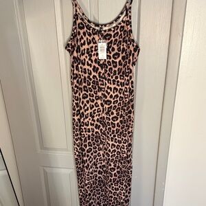 Torrid Animal Print Button-Down Dress